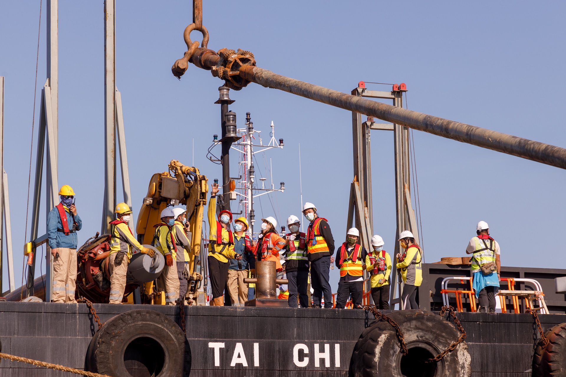 Pipe Installation at Seaside