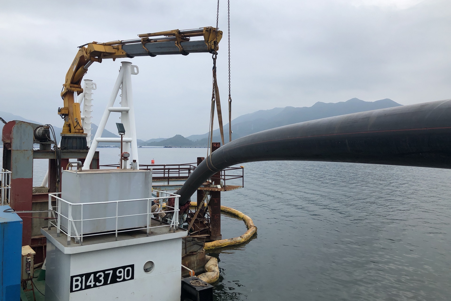 Pipe Installation at Seaside