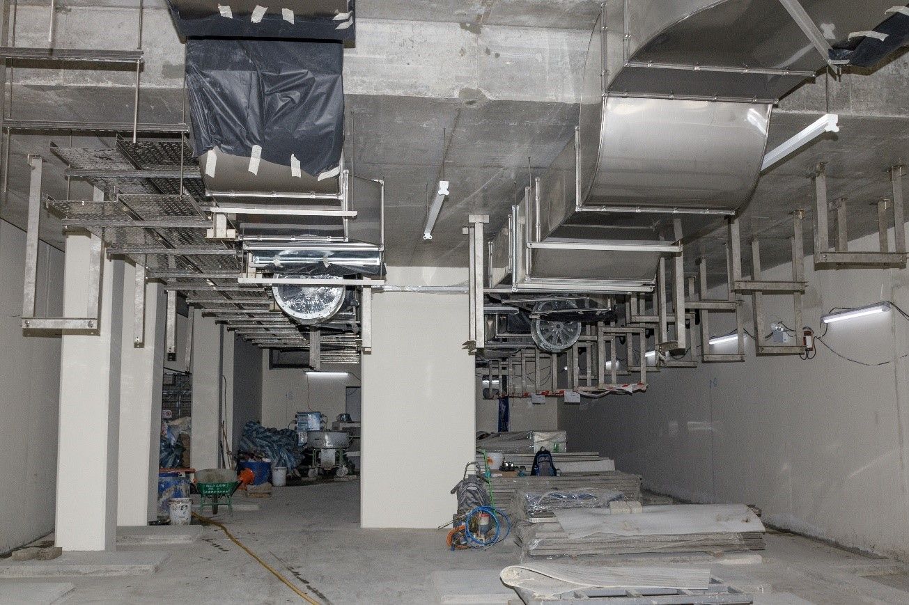 Installation of MVAC Air Duct at Pump Area at New STW
