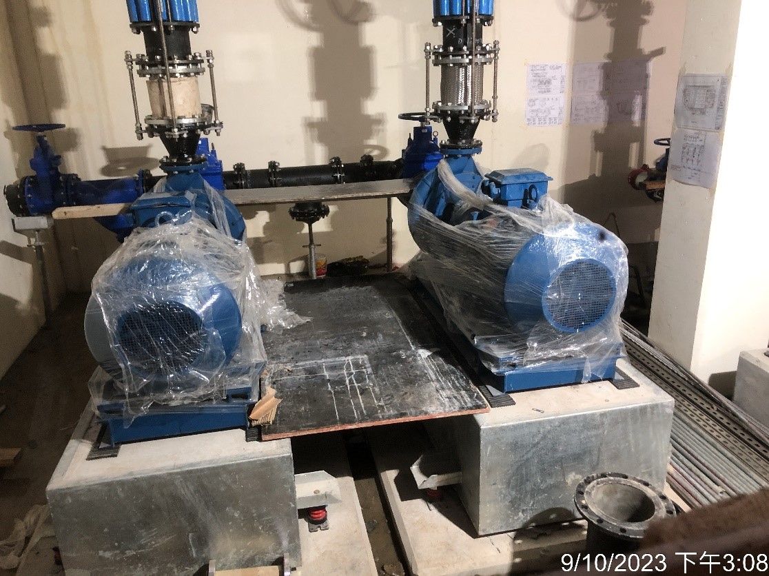 Installation of FS Pumps in FS & Sprinkler Pump Room at New STW