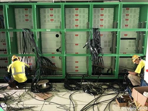 Cable termination in MCC Room