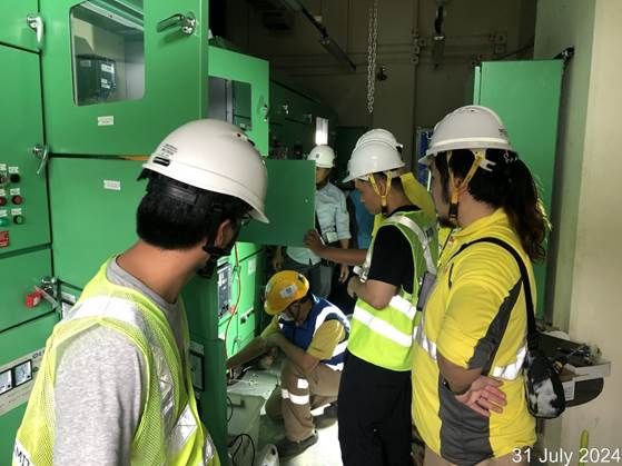 Power energization in LVSB Room of the New STW