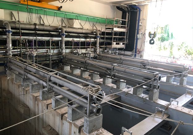Membrane Air Header Installation